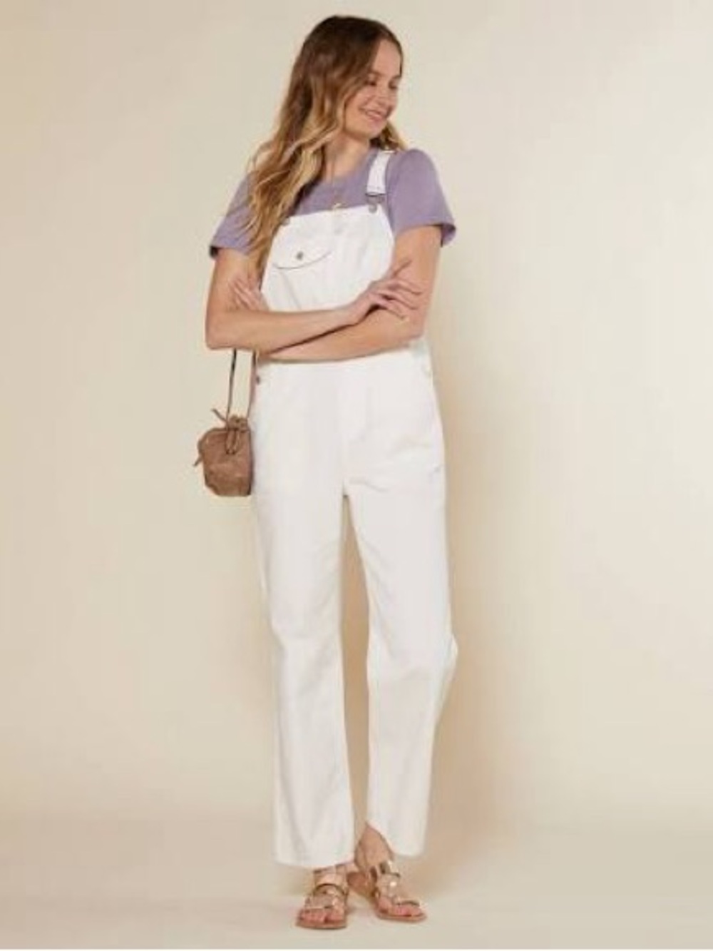 Outerknown off-white Women's Denim Overalls, size XS